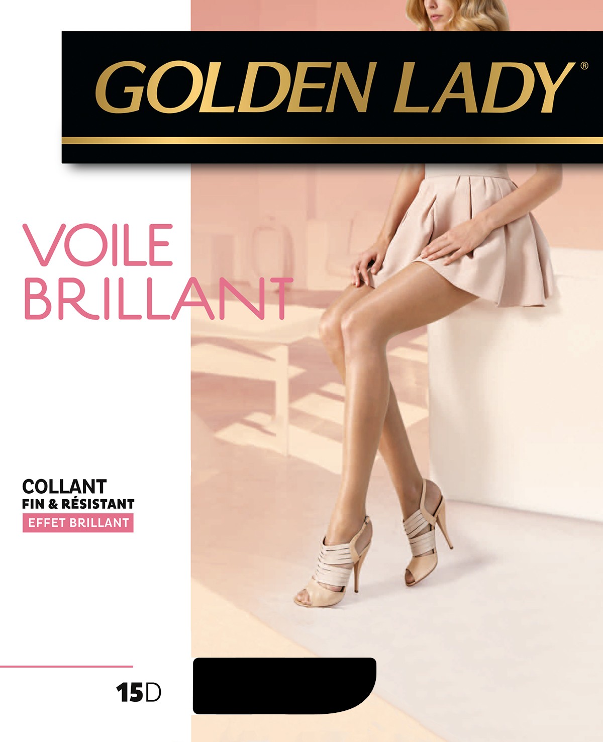 collant golden lady transparent