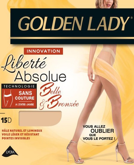 collant golden lady transparent