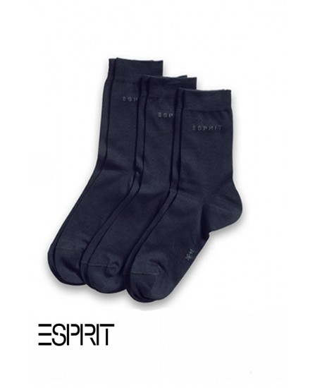 Lot 3 paires de chaussettes coton unicolores ESPRIT