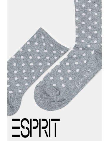 Chaussettes fantaisie chinées à pois Esprit