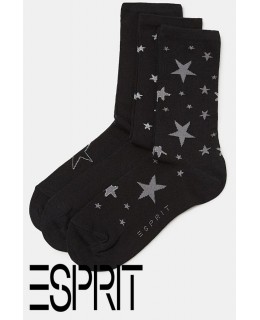 Lot 3 paires de chaussettes à étoiles intarsia ESPRIT