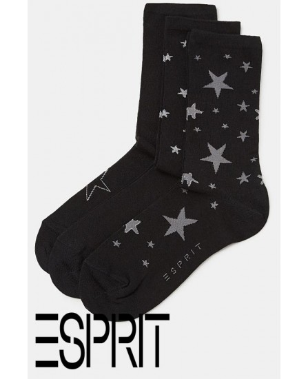 Découvrez le lot 3 paires de chaussettes à étoiles ESPRIT sur