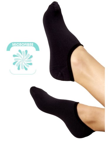 Socquettes microfibre noires