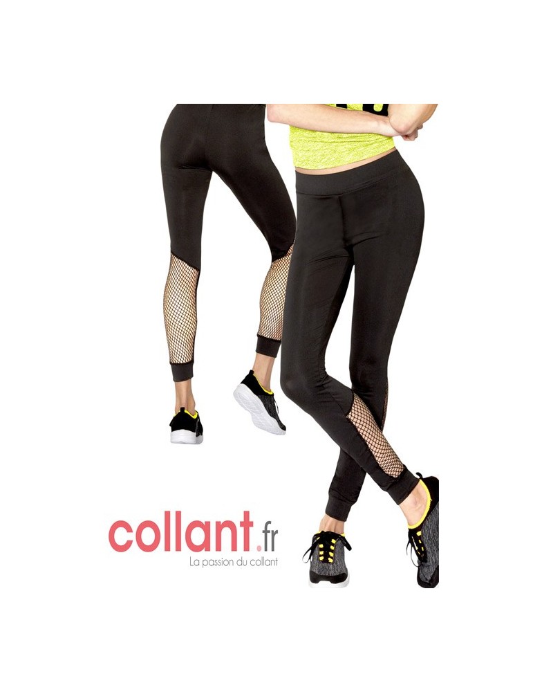 Legging Fitness fantaisie résille