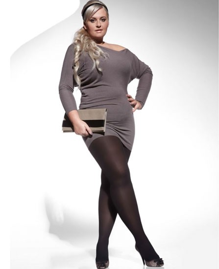 Collant grande taille microfibre AMY