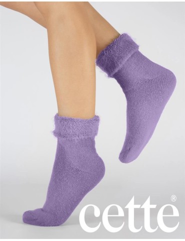 Chaussettes Cosy violet de Cette sur collant.fr