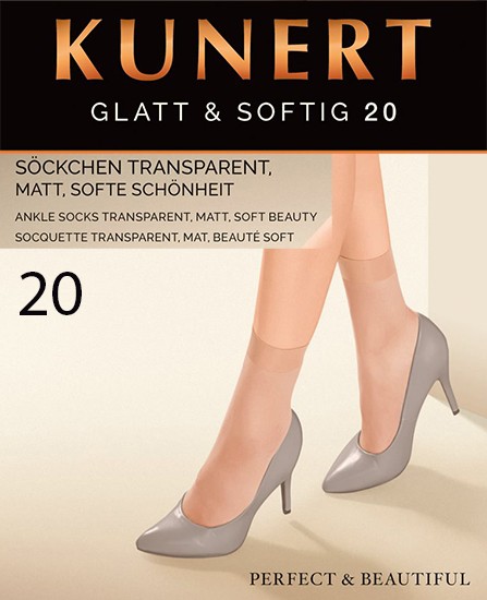 Socquettes Glatt&Softig 20 de Kunert sur collant.fr