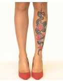 Collant fantaisie Tatouage Serpent Power