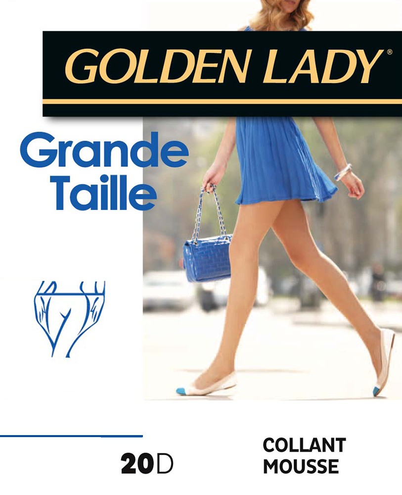 Collant mousse grande taille de Golden Lady sur