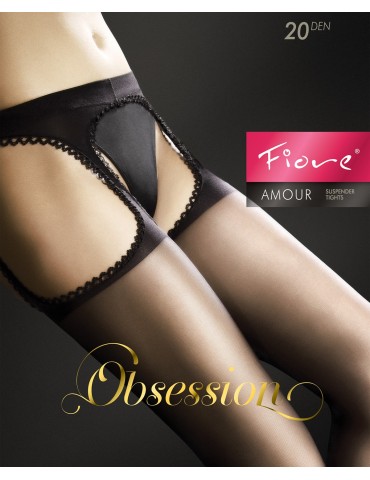 Flove Lingerie - Produit en vente : Collants pois noirs 20D - Fiore